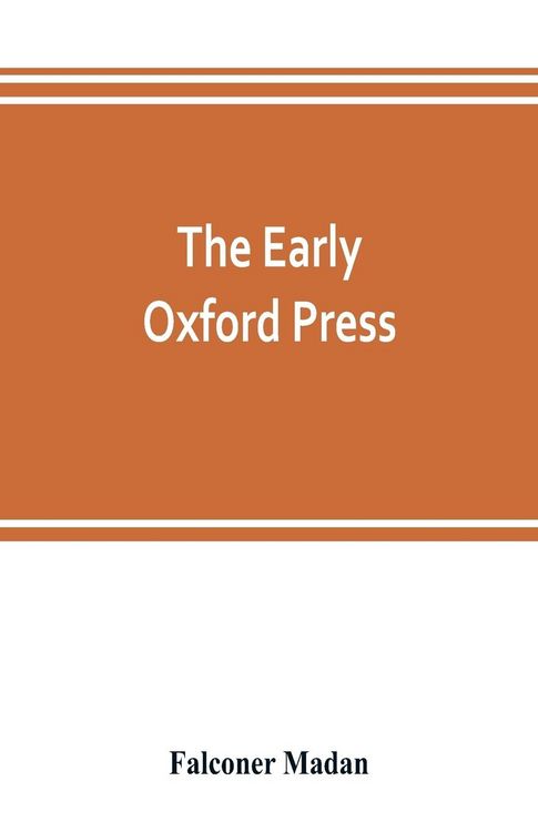 Produktbild: The early Oxford press