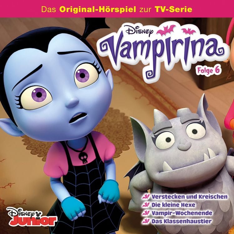 Produktbild: 06: Verstecken und Kreischen / Die kleine Hexe / Vampir-Wochenende / Das Klassenhaustier (H&ouml;rspiel zur Disney TV-Serie)