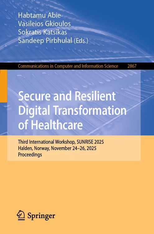 Produktbild: Secure and Resilient Digital Transformation of Healthcare