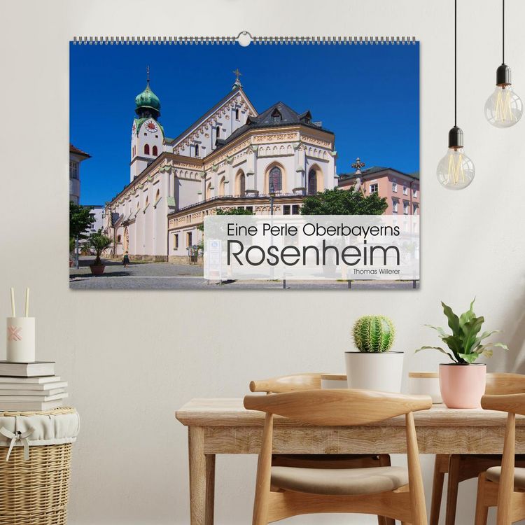 Produktbild: Eine Perle Oberbayerns - Rosenheim (Wandkalender 2026 DIN A2 quer), CALVENDO Monatskalender