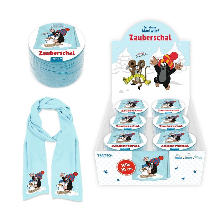 Produktbild: TR&Ouml;TSCH Zauberschal Der kleine Maulwurf 160x30cm