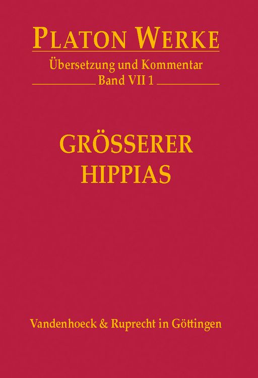 Produktbild: VII 1 Gr&ouml;&szlig;erer Hippias