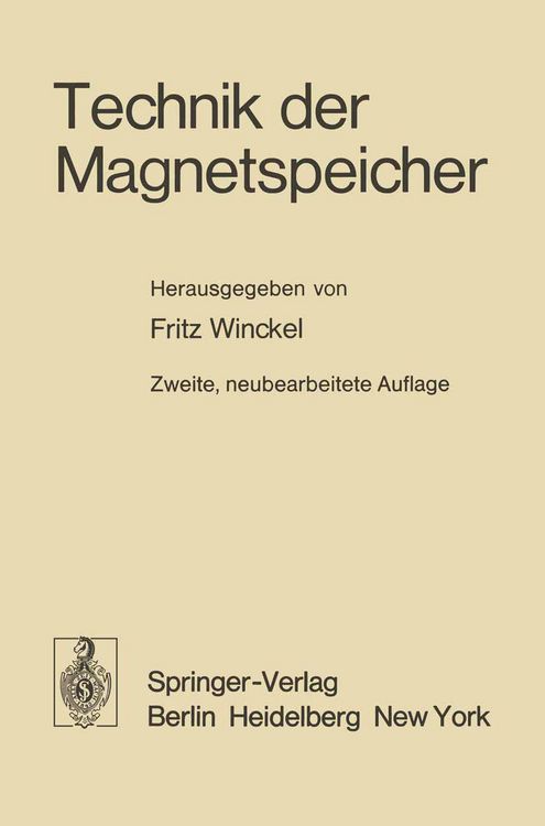Produktbild: Technik der Magnetspeicher