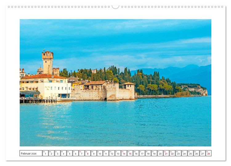 Produktbild: Sirmione - sch&ouml;nster Ort am Gardasee (Wandkalender 2026 DIN A2 quer), CALVENDO Monatskalender