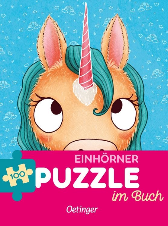 Produktbild: Einh&ouml;rner. Puzzle im Buch. 100 Teile
