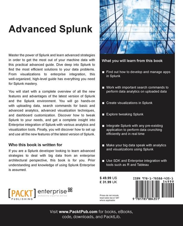 Produktbild: Advanced Splunk