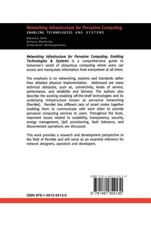 Produktbild: Networking Infrastructure for Pervasive Computing