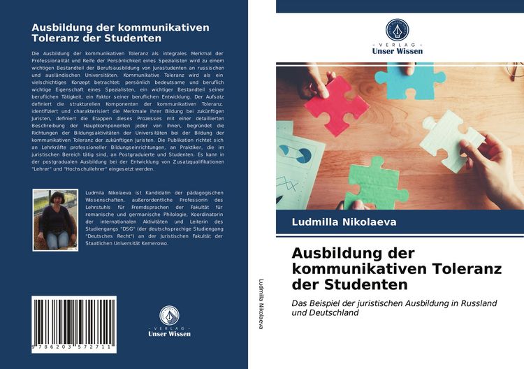 Produktbild: Ausbildung der kommunikativen Toleranz der Studenten