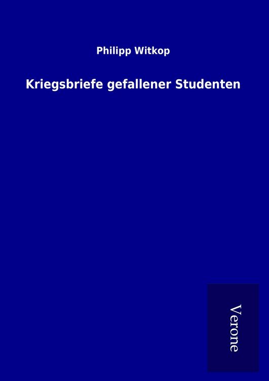 Produktbild: Kriegsbriefe gefallener Studenten