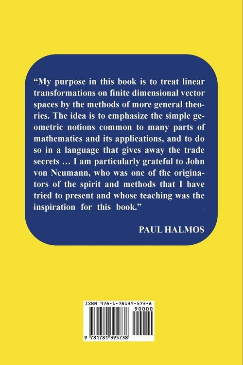 Produktbild: Finite-Dimensional Vector Spaces