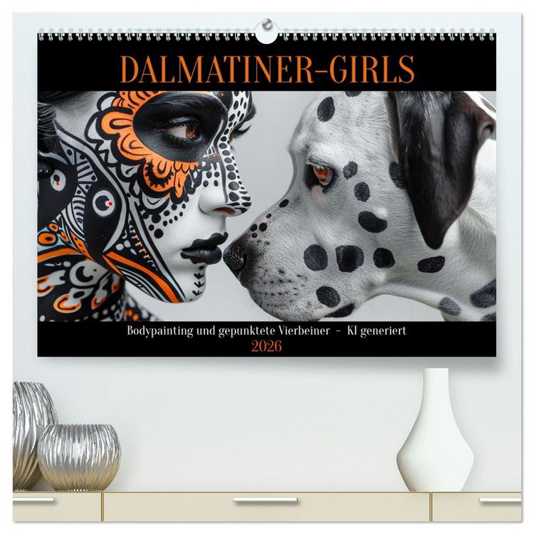 Produktbild: Dalmatinergirls (hochwertiger Premium Wandkalender 2026 DIN A2 quer), Kunstdruck in Hochglanz