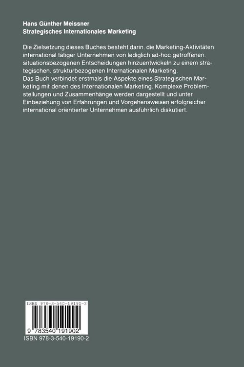 Produktbild: Strategisches Internationales Marketing