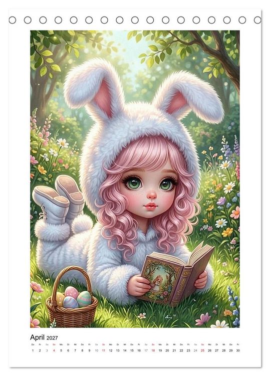 Produktbild: Fabulous Dolls - Tierisch Kuschellig (Tischkalender 2027 DIN A5 hoch), CALVENDO Monatskalender
