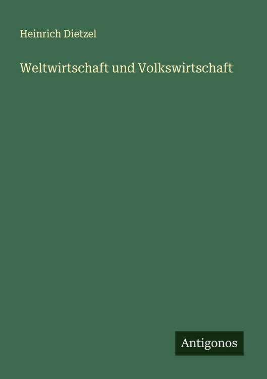 Produktbild: Weltwirtschaft und Volkswirtschaft