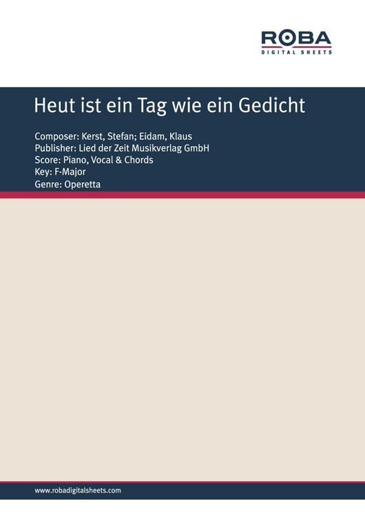 Produktbild: Heut ist ein Tag wie ein Gedicht