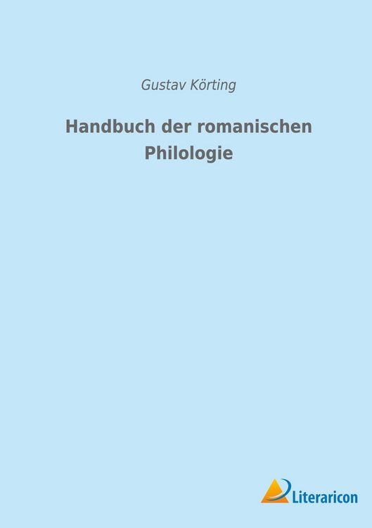 Produktbild: Handbuch der romanischen Philologie