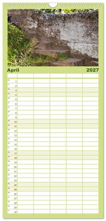 Produktbild: Familienplaner 2027 - Felsenburg Rotenhan mit 5 Spalten (Wandkalender, 21 x 45 cm) CALVENDO