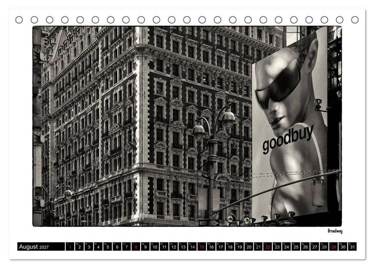Produktbild: Manhattan Memories - Erinnerungen an New York (Tischkalender 2027 DIN A5 quer), CALVENDO Monatskalender