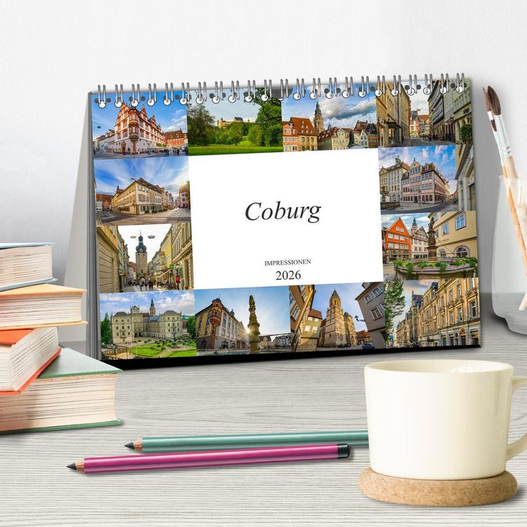 Produktbild: Coburg Impressionen (Tischkalender 2026 DIN A5 quer), CALVENDO Monatskalender