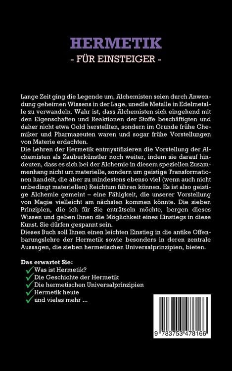 Produktbild: Hermetik f&uuml;r Einsteiger: Mit den 7 hermetischen Gesetzen und Universalprinzipien zu positivem Denken, gr&ouml;&szlig;erem Gl&uuml;ck und h&ouml;herer Lebensqualit&auml;t
