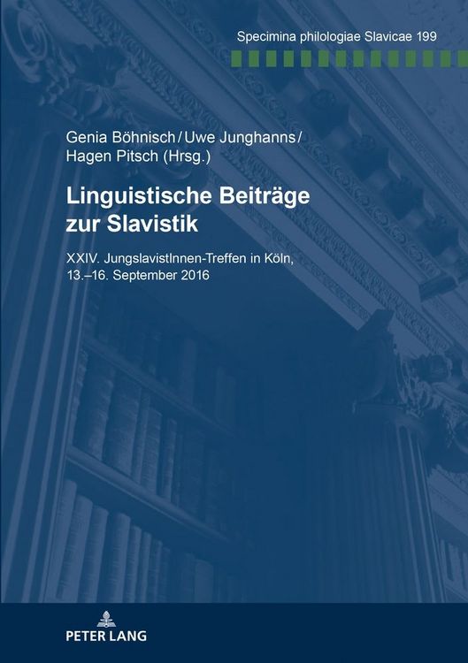 Produktbild: Linguistische Beitr&auml;ge zur Slavistik