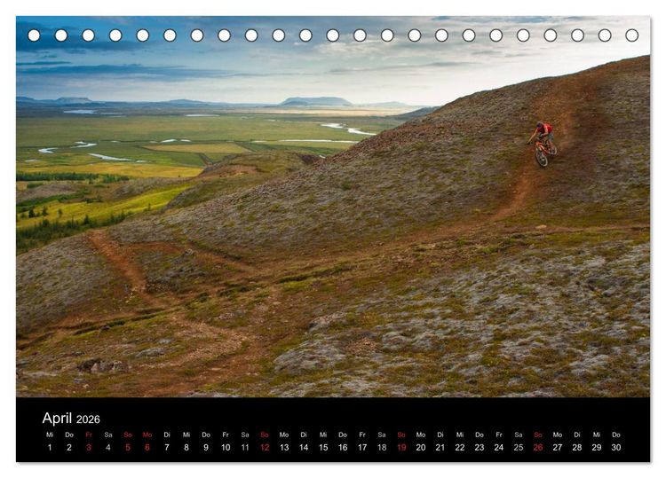 Produktbild: Bike Abenteuer Island (Tischkalender 2026 DIN A5 quer), CALVENDO Monatskalender