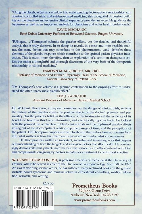 Produktbild: The Placebo Effect And Health