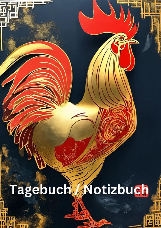 Produktbild: Tagebuch / Notizbuch Chinesische Tierkreis Hahn
