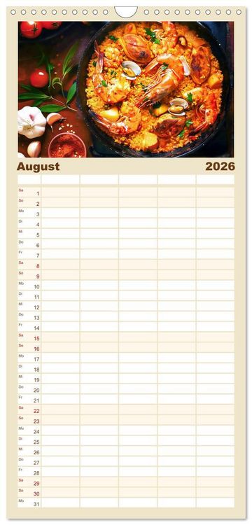 Produktbild: Familienplaner 2026 - Alles Reis oder was?! - Ideen f&uuml;r s&uuml;&szlig;e und herzhafte Reisgerichte mit 5 Spalten (Wandkalender, 21 x 45 cm) CALVENDO