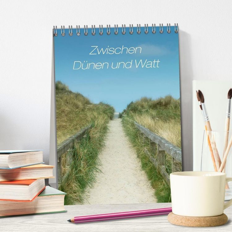 Produktbild: Zwischen D&uuml;nen und Watt / Geburtstagskalender (Tischkalender 2027 DIN A5 hoch), CALVENDO Monatskalender