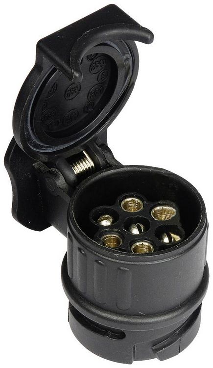 Produktbild: HP Autozubeh&ouml;r 28647 Anh&auml;nger Adapter [Stecker 7polig - Steckdose 13polig] Kunststoff