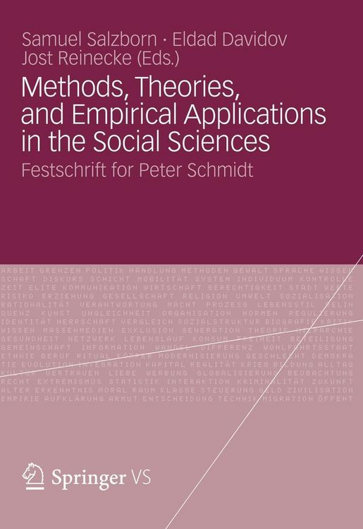 Produktbild: Methods, Theories, and Empirical Applications in the Social Sciences