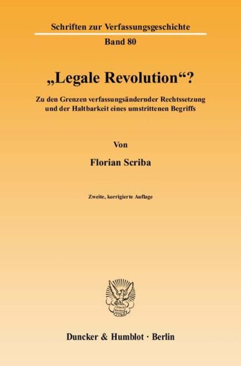 Produktbild: "Legale Revolution"?