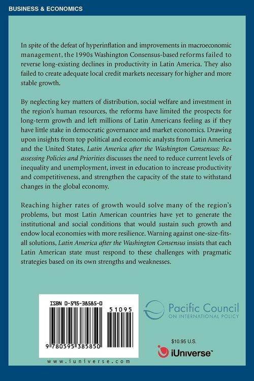 Produktbild: Latin America after the Washington Consensus