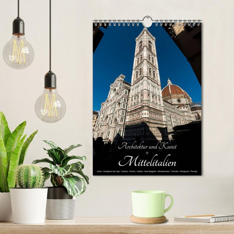 Produktbild: Architektur und Kunst in Mittelitalien (Wandkalender 2026 DIN A4 hoch), CALVENDO Monatskalender