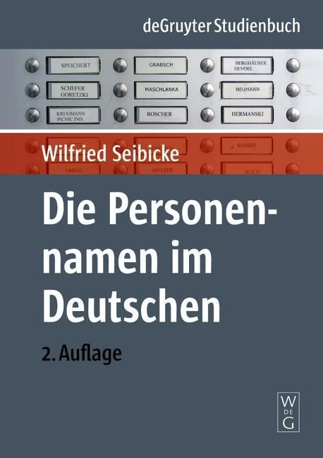 Produktbild: Die Personennamen im Deutschen