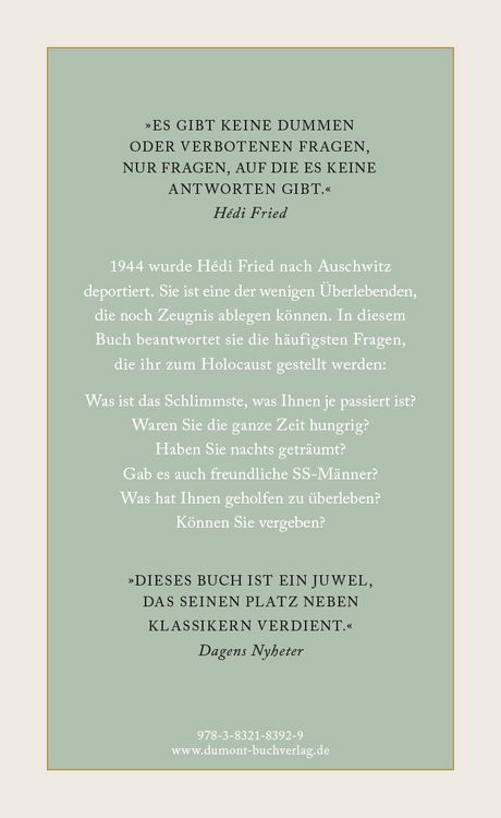 Produktbild: Fragen, die mir zum Holocaust gestellt werden