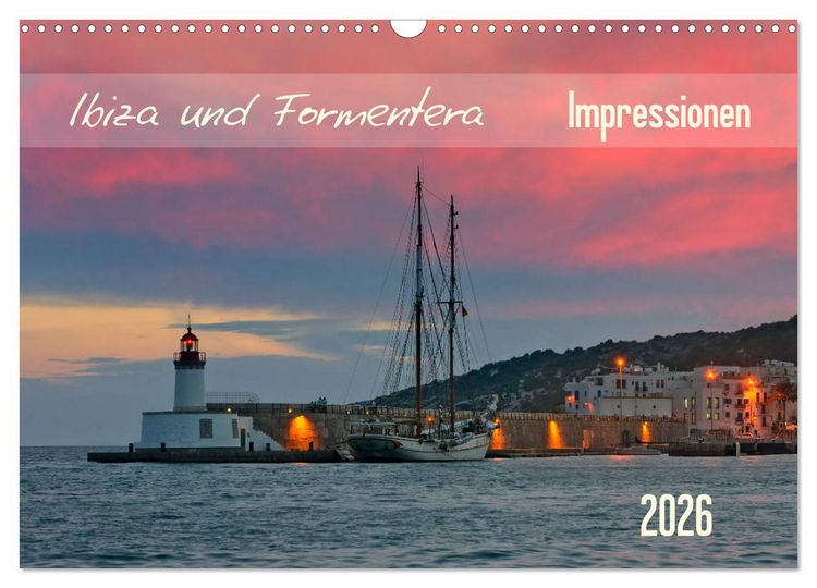 Produktbild: Ibiza und Formentera Impressionen (Wandkalender 2026 DIN A3 quer), CALVENDO Monatskalender