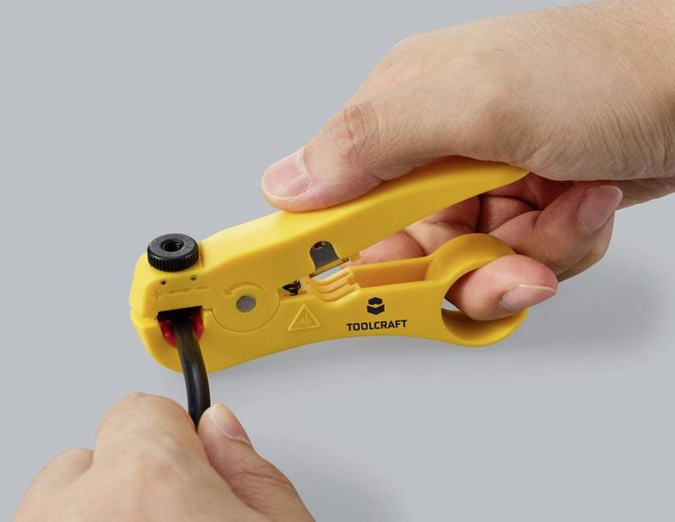 Produktbild: TOOLCRAFT TO-9627696 Universal Kabelentmanteler Geeignet f&uuml;r UTP-Datenkabel, STP-Datenkabel 3.5 bis 9 mm