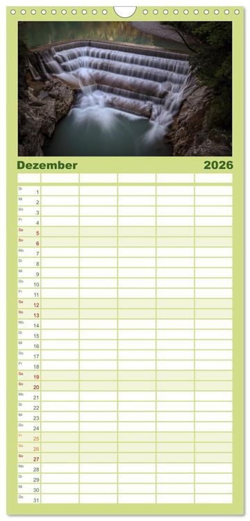 Produktbild: Familienplaner 2026 - Naturparadies Allg&auml;u - Von Oberstdorf bis F&uuml;ssen mit 5 Spalten (Wandkalender, 21 x 45 cm) CALVENDO