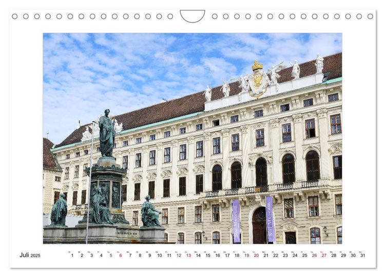 'Bezauberndes Wien (Wandkalender 2025 DIN A4 quer), CALVENDO