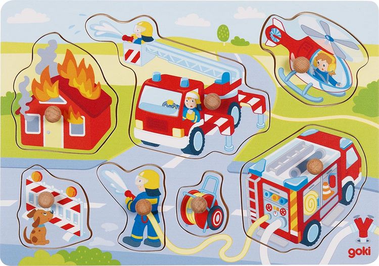 Produktbild: Steckpuzzle Feuerwehreinsatz