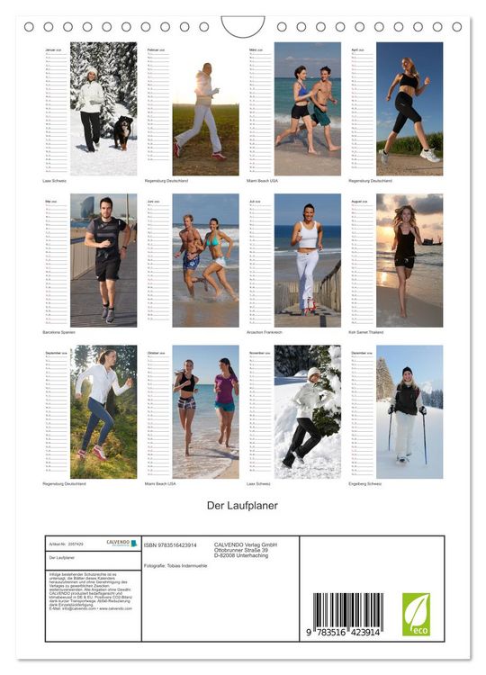 Produktbild: Der Laufplaner (Wandkalender 2026 DIN A4 hoch), CALVENDO Monatskalender