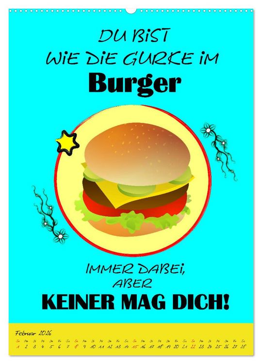 Produktbild: L&auml;uft&acute;s noch nicht beschissen genug? Dann hilft der Anti-Gl&uuml;cks-Kalender! (hochwertiger Premium Wandkalender 2026 DIN A2 hoch), Kunstdruck in Hochglanz