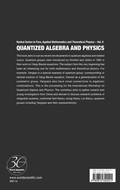 Produktbild: Quantized Algebra and Physics