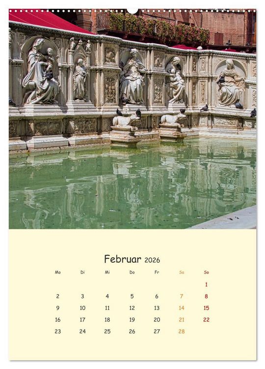 Produktbild: Siena - Impressionen (Wandkalender 2026 DIN A2 hoch), CALVENDO Monatskalender