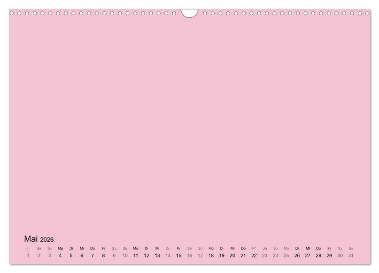 Produktbild: DIY Bastel-Kalender -Warme Pastell Farben- Zum Selbstgestalten (Wandkalender 2026 DIN A3 quer), CALVENDO Monatskalender