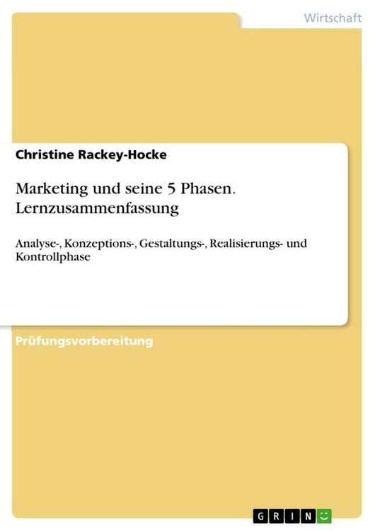 Produktbild: Marketing und seine 5 Phasen. Lernzusammenfassung