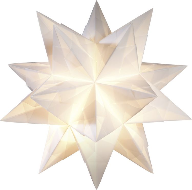 Produktbild: Folia Bascetta-Stern Set, TRANSPARENTPAPIER 115g/m&sup2;, 15x15cm, 32 Blatt, wei&szlig;