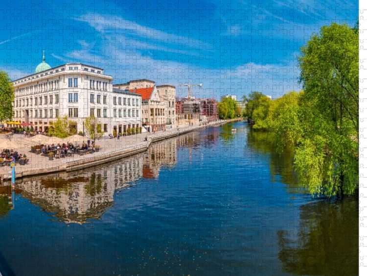 Produktbild: CALVENDO Puzzle Potsdam, Blick auf die Innenstadt von der Lange Br&uuml;cke | 1000 Teile Lege-Gr&ouml;&szlig;e 64x48cm Foto-Puzzle f&uuml;r gl&uuml;ckliche Stunden